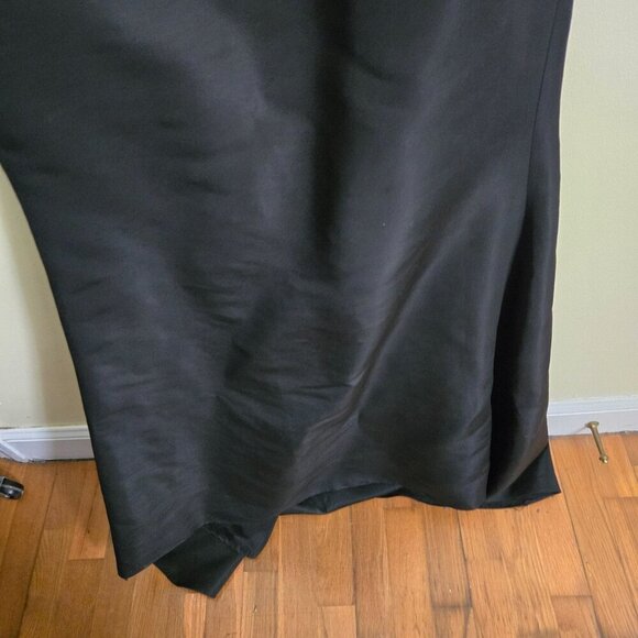 Jovani NWT Designer Black Full Skirt Hot Pink Bow Bodice Strapless Gown Size 8 - Picture 5 of 8